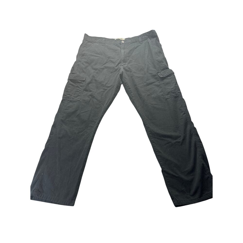 Wrangler Men’s Cargo Pants 40x32 Black Charcoal Cotton Utility 10ZM6H6BL utility
